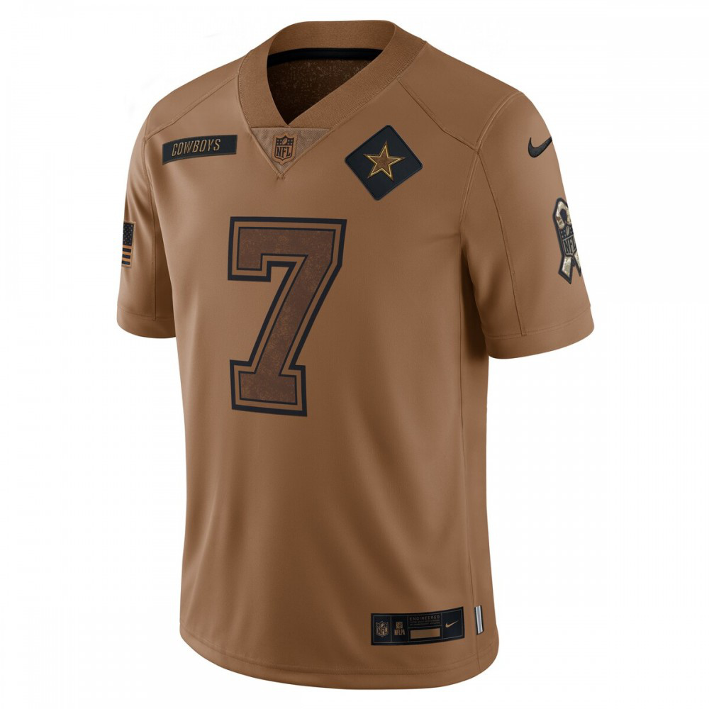 Trevon Diggs Dallas Cowboys Nike 2023 Salute To Service Limited Jersey - Brown-League Wear Hub