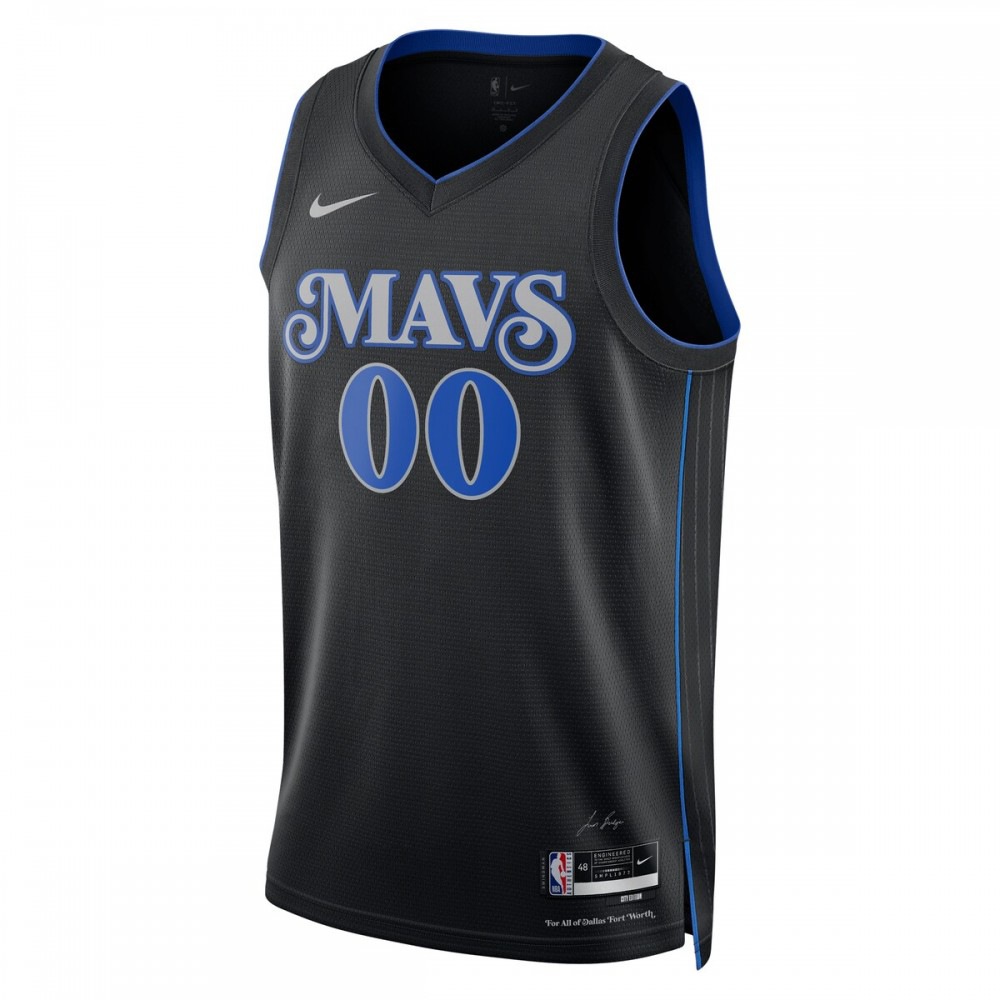 Dallas Mavericks Nike Unisex 23/24 Custom Swingman Jersey - Black - City Edition-League Wear Hub