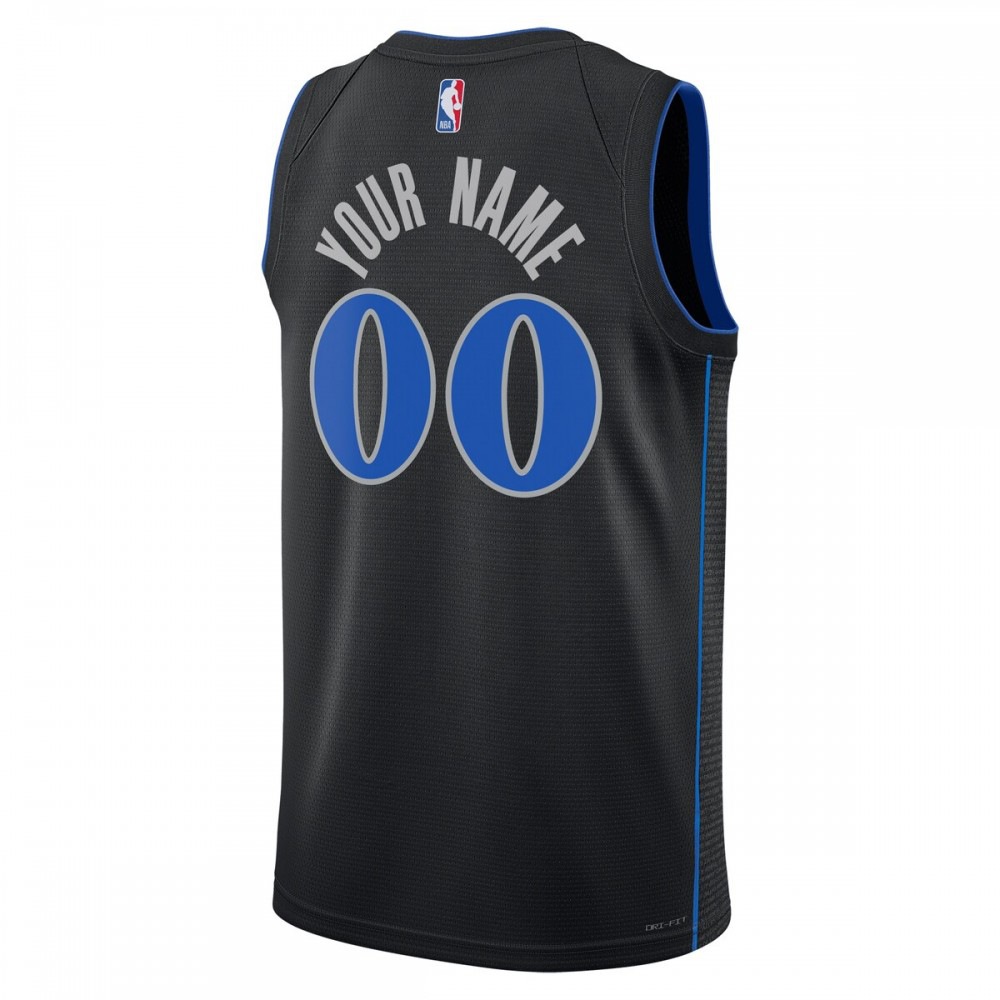 Dallas Mavericks Nike Unisex 23/24 Custom Swingman Jersey - Black - City Edition-League Wear Hub