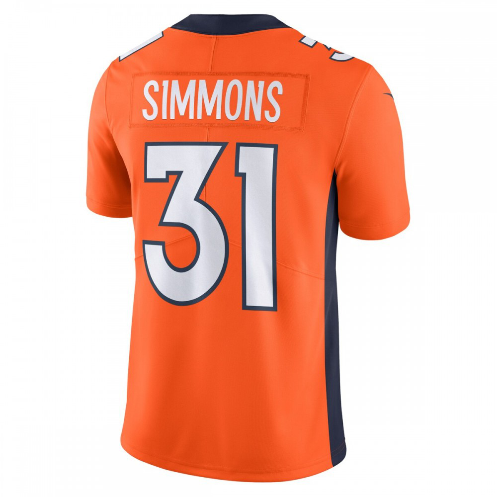 Justin Simmons Denver Broncos Nike Vapor Untouchable Limited Jersey - Orange-League Wear Hub