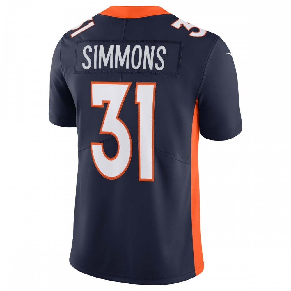 Justin Simmons Denver Broncos Nike Alternate Vapor Limited Jersey - Navy-League Wear Hub