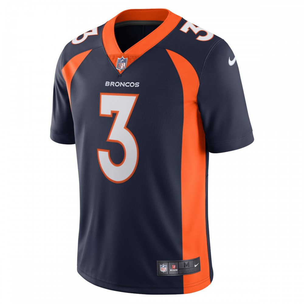 Russell Wilson Denver Broncos Nike Alternate Vapor Limited Jersey - Navy-League Wear Hub