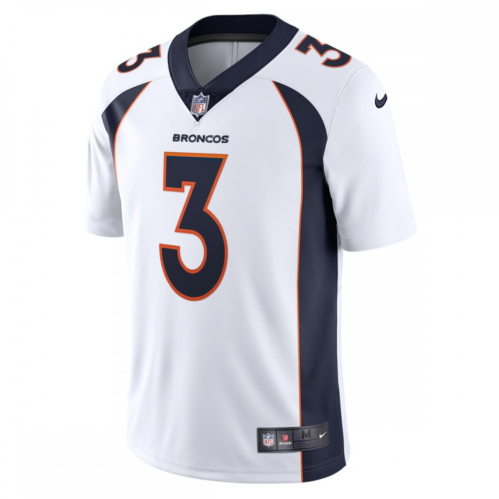 Russell Wilson Denver Broncos Nike Team Vapor Limited Jersey - White-League Wear Hub