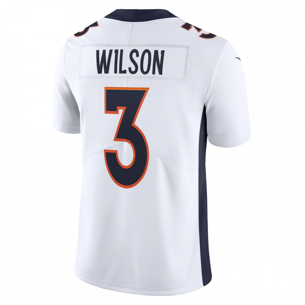 Russell Wilson Denver Broncos Nike Team Vapor Limited Jersey - White-League Wear Hub