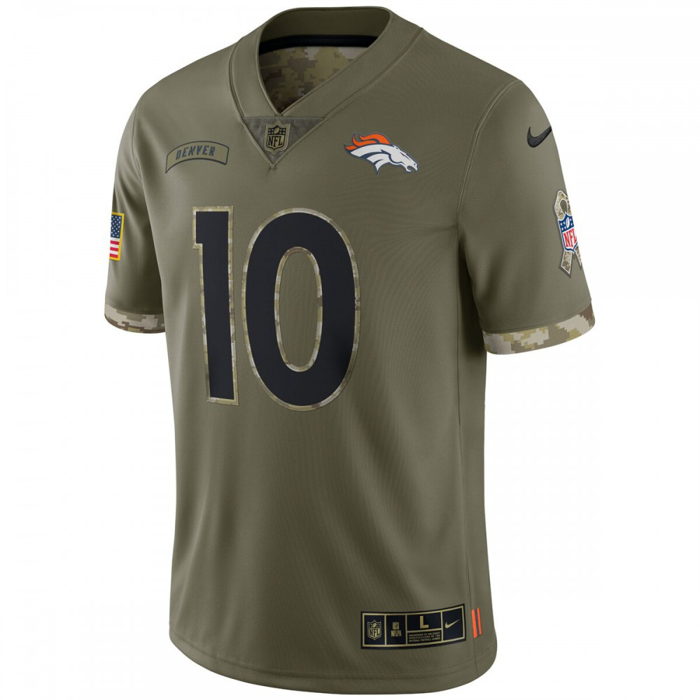 Jerry Jeudy Denver Broncos Nike 2022 Salute To Service Limited Jersey - Olive-League Wear Hub