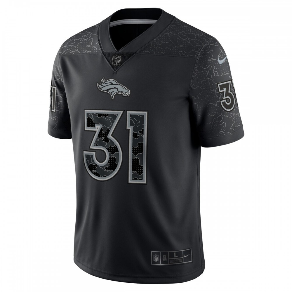 Justin Simmons Denver Broncos Nike RFLCTV Limited Jersey - Black-League Wear Hub