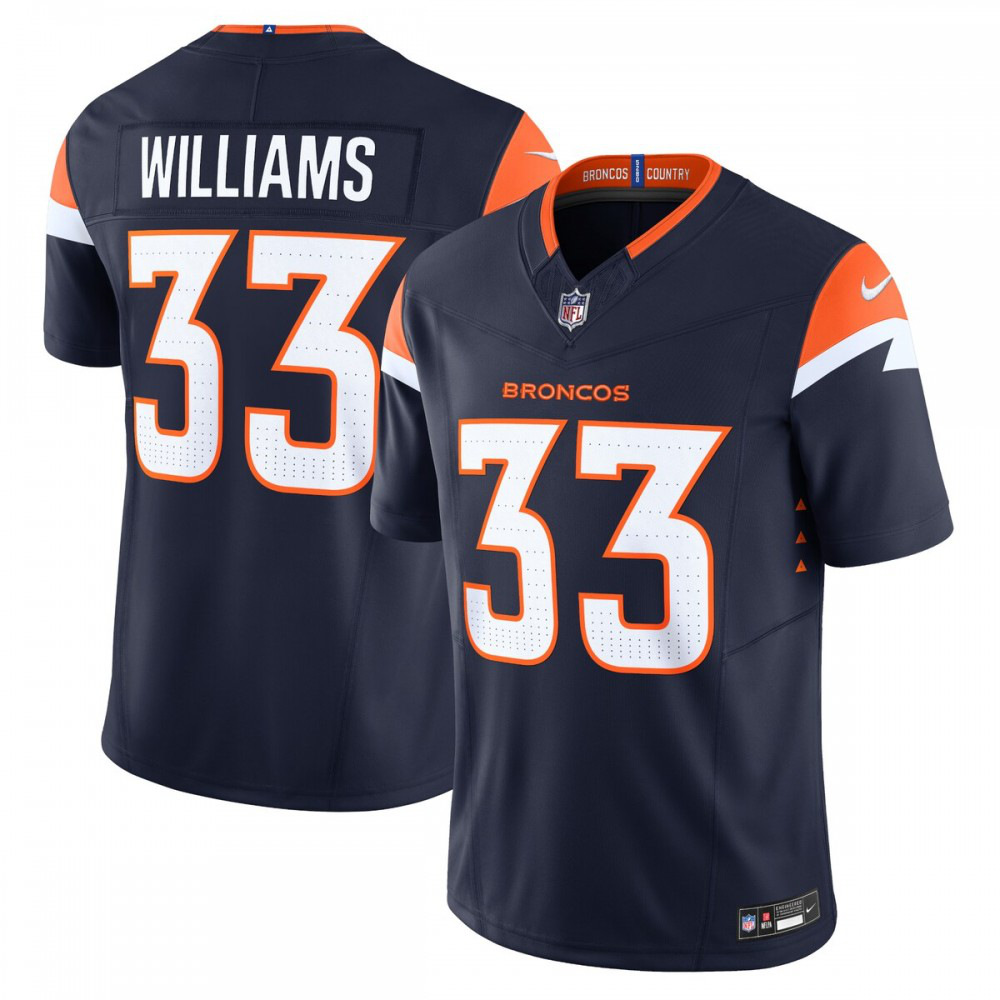 Javonte Williams Denver Broncos Nike Mile High Collection Vapor F.U.S.E. Limited Jersey - Navy-League Wear Hub