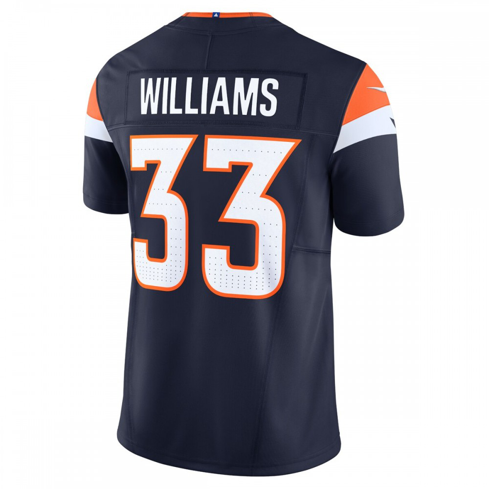 Javonte Williams Denver Broncos Nike Mile High Collection Vapor F.U.S.E. Limited Jersey - Navy-League Wear Hub