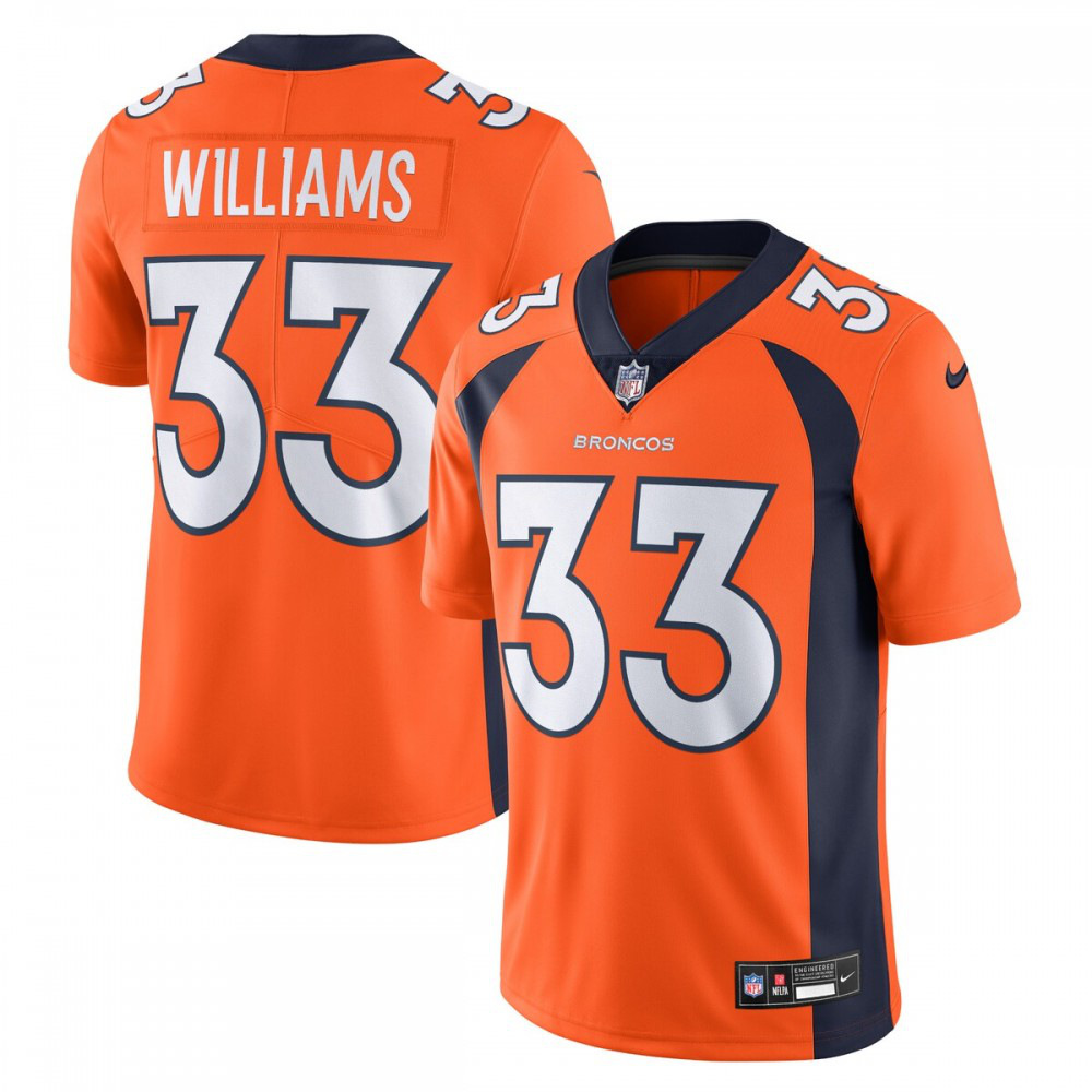 Javonte Williams Denver Broncos Nike Vapor Untouchable Limited Jersey - Orange-League Wear Hub
