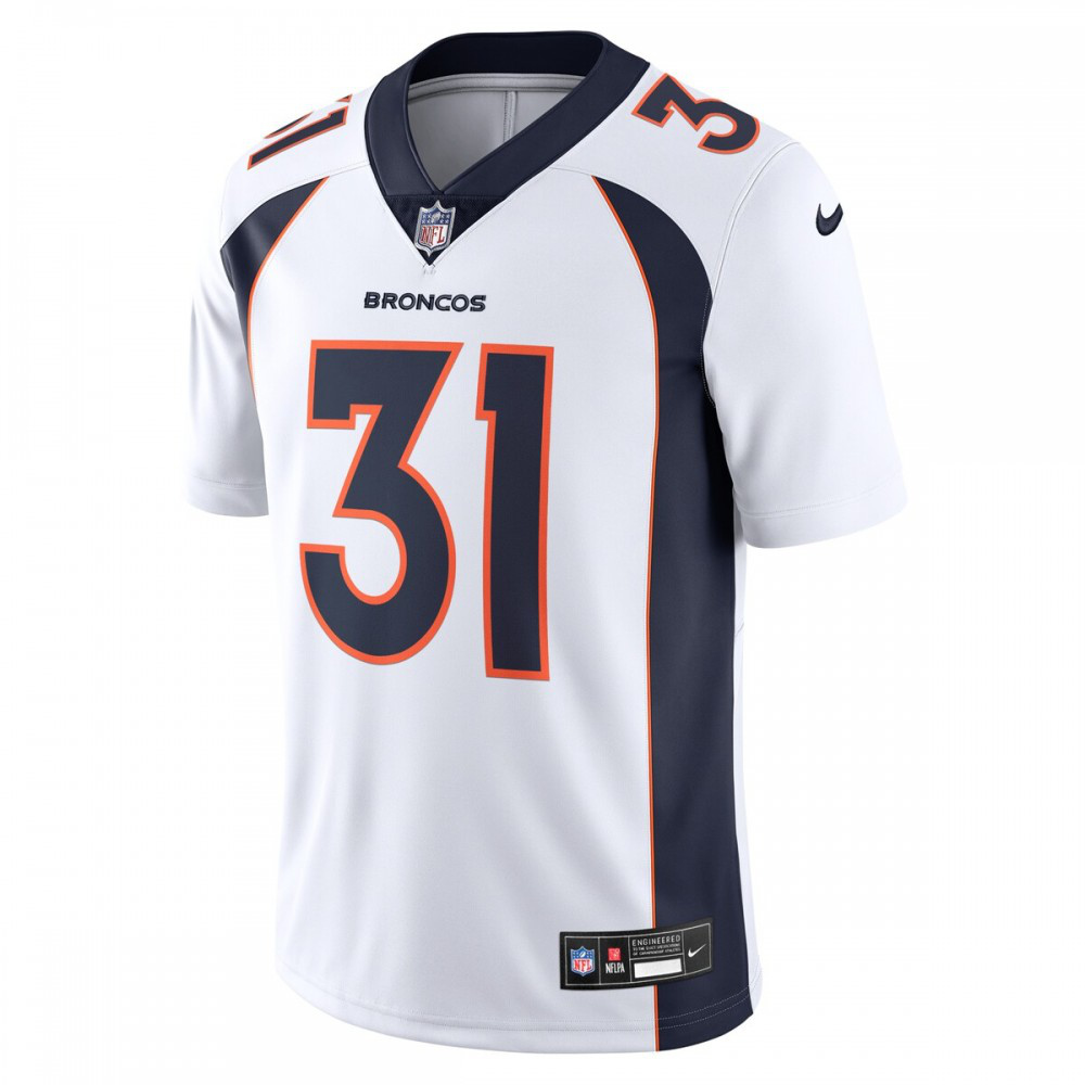 Justin Simmons Denver Broncos Nike Vapor Untouchable Limited Jersey - White-League Wear Hub
