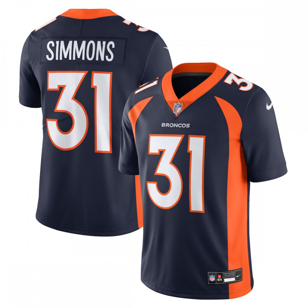 Justin Simmons Denver Broncos Nike Vapor Untouchable Limited Jersey - Navy-League Wear Hub