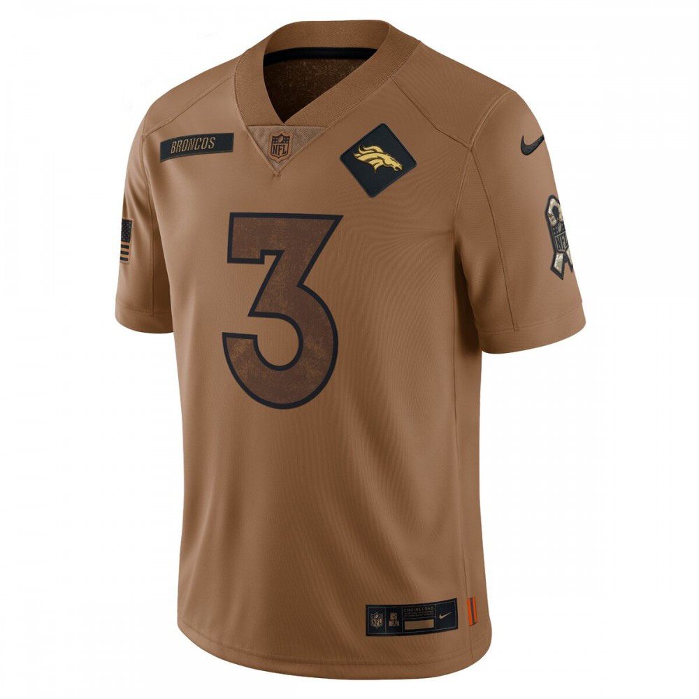 Russell Wilson Denver Broncos Nike 2023 Salute To Service Limited Jersey - Brown-League Wear Hub