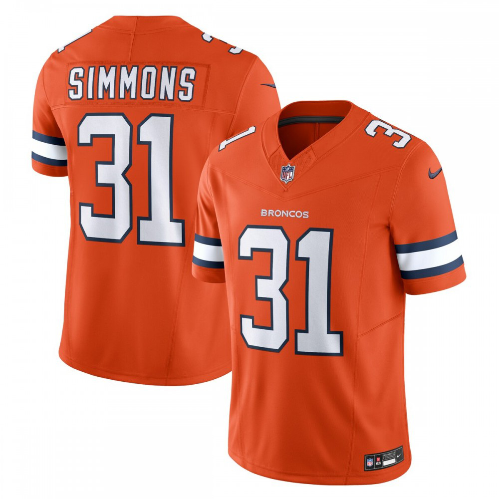 Justin Simmons Denver Broncos Nike Vapor F.U.S.E. Limited Jersey - Orange-League Wear Hub