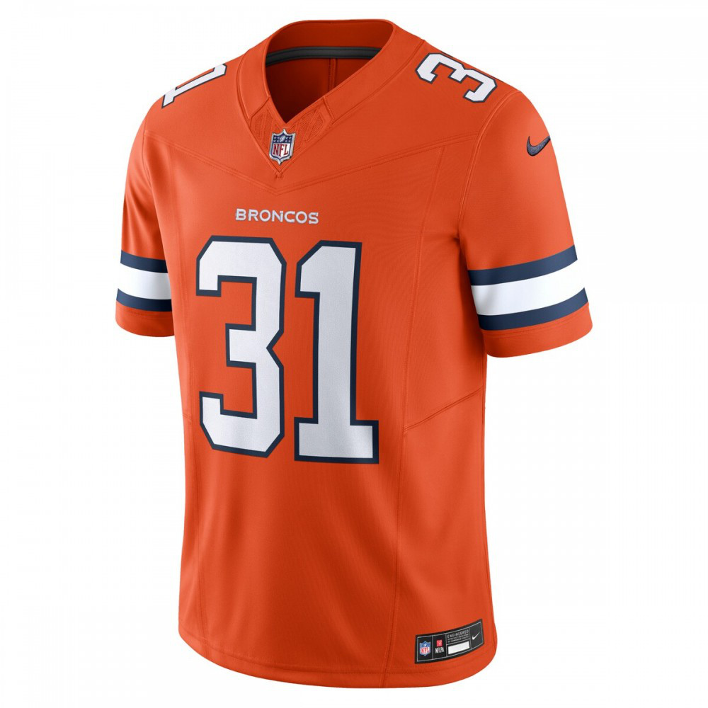 Justin Simmons Denver Broncos Nike Vapor F.U.S.E. Limited Jersey - Orange-League Wear Hub