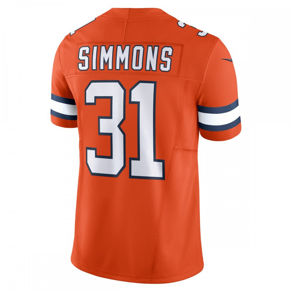 Justin Simmons Denver Broncos Nike Vapor F.U.S.E. Limited Jersey - Orange-League Wear Hub