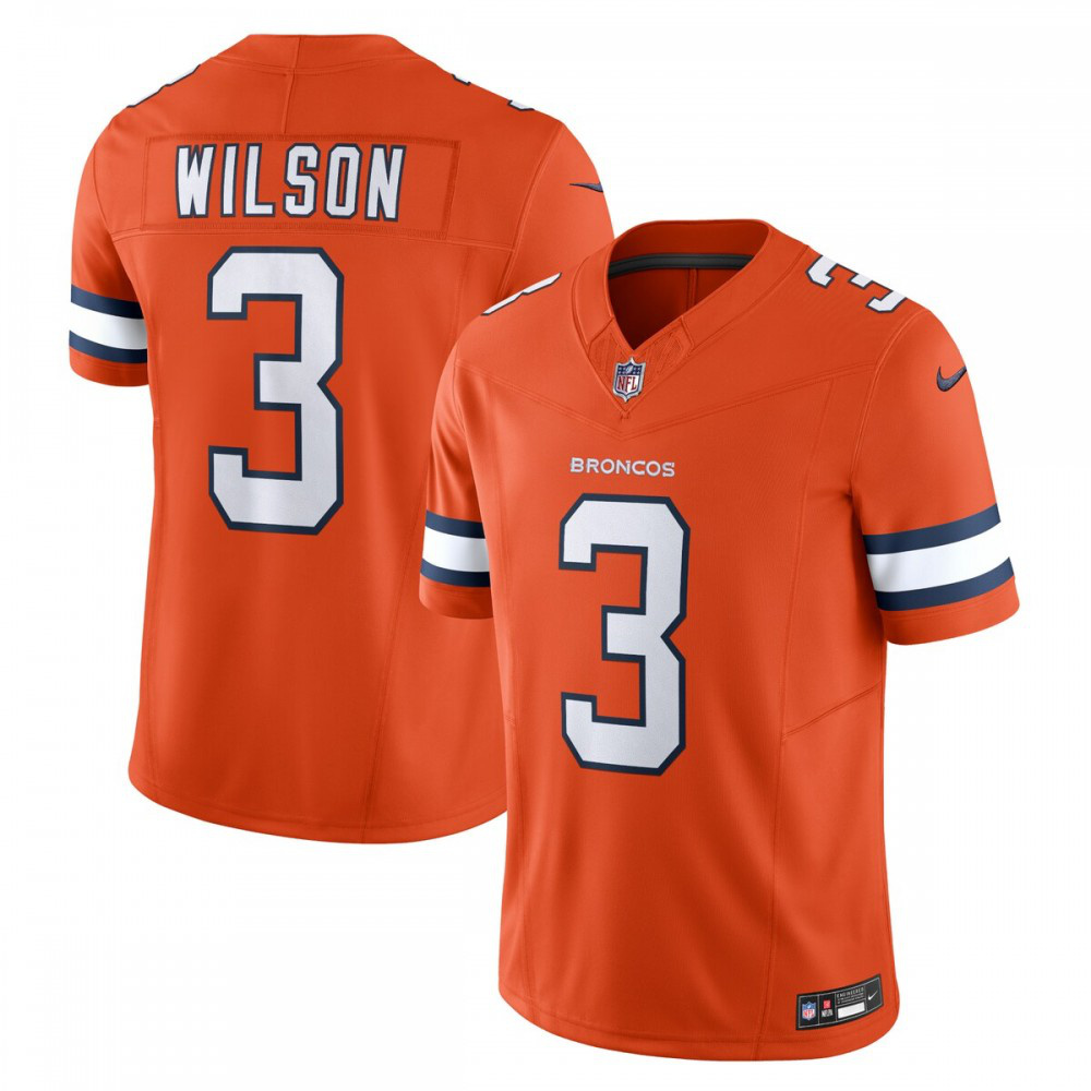 Russell Wilson Denver Broncos Nike Vapor F.U.S.E. Limited Jersey - Orange-League Wear Hub