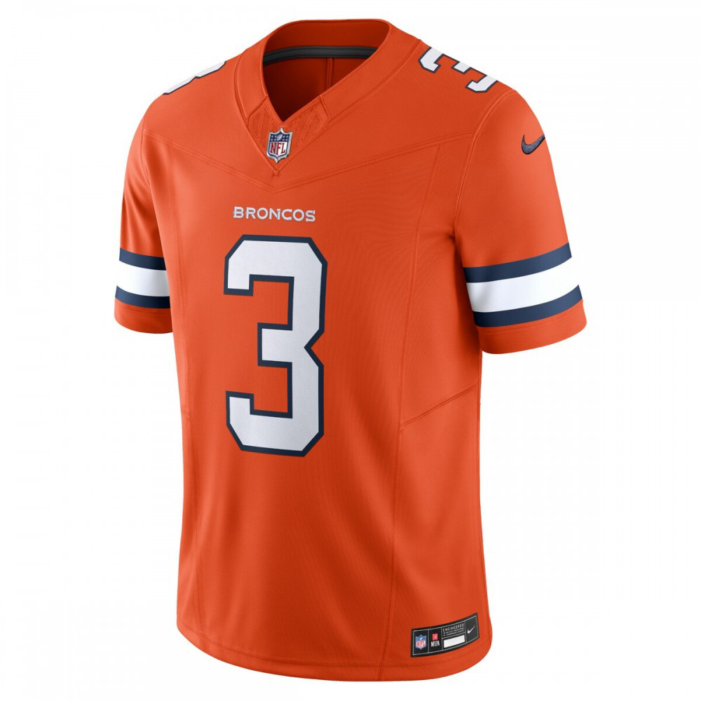 Russell Wilson Denver Broncos Nike Vapor F.U.S.E. Limited Jersey - Orange-League Wear Hub