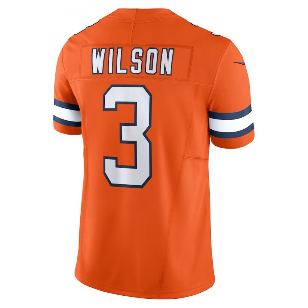Russell Wilson Denver Broncos Nike Vapor F.U.S.E. Limited Jersey - Orange-League Wear Hub