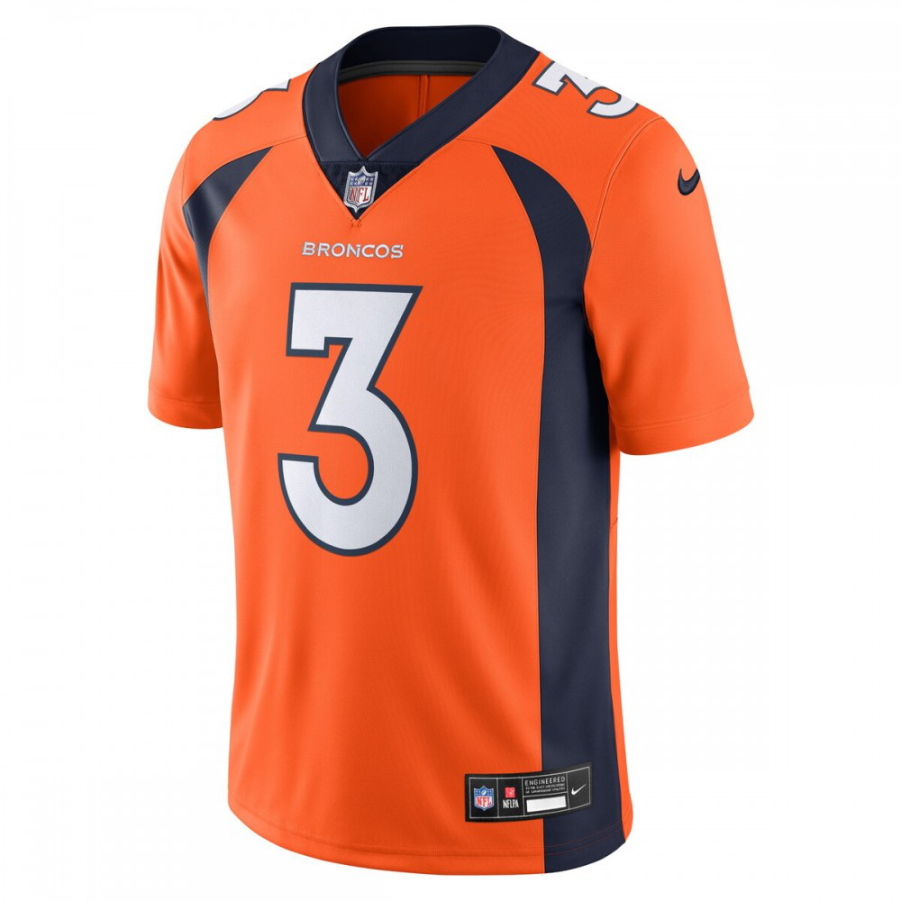 Russell Wilson Denver Broncos Nike Vapor Untouchable Limited Jersey - Orange-League Wear Hub