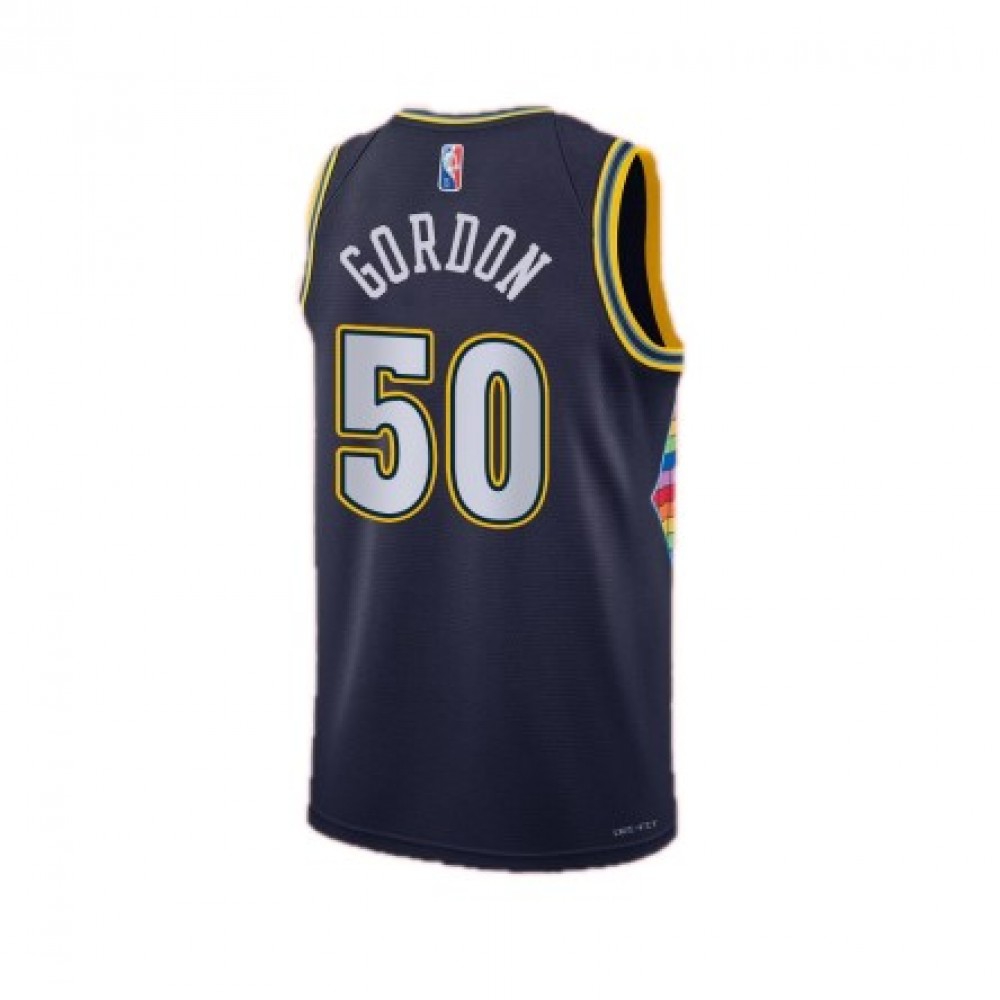 Men's Denver Nuggets Aaron Gordon #50 Nike Navy 21/22 Swingman NBA Jersey - City Edition-League Wear Hub