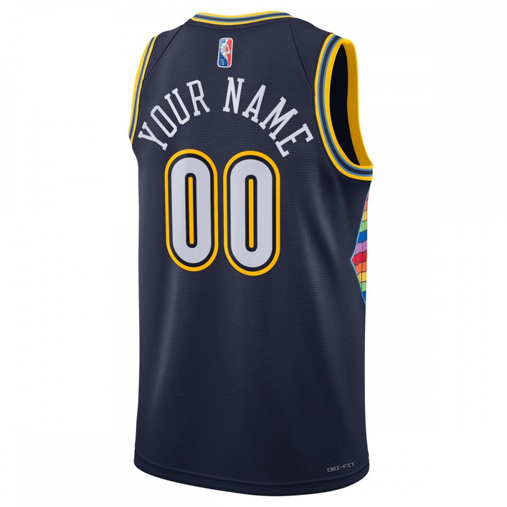 Denver Nuggets Nike 21/22 Swingman Custom Jersey - City Edition - Navy-League Wear Hub