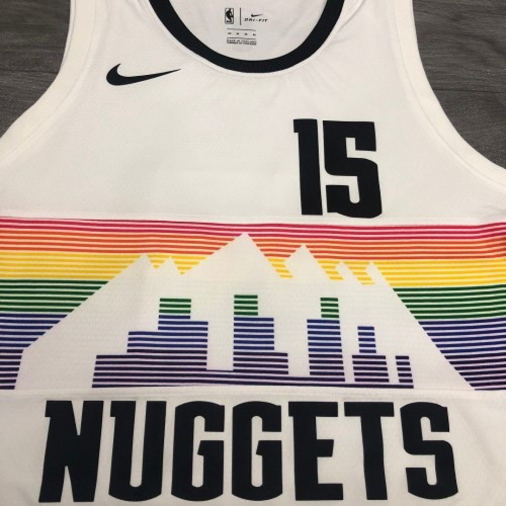 Men's Denver Nuggets Nikola Jokic #15 Nike White Swingman Player Jersey – City Edition-League Wear Hub