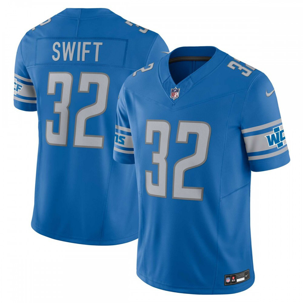 D'Andre Swift Detroit Lions Nike Vapor F.U.S.E. Limited Jersey - Blue-League Wear Hub