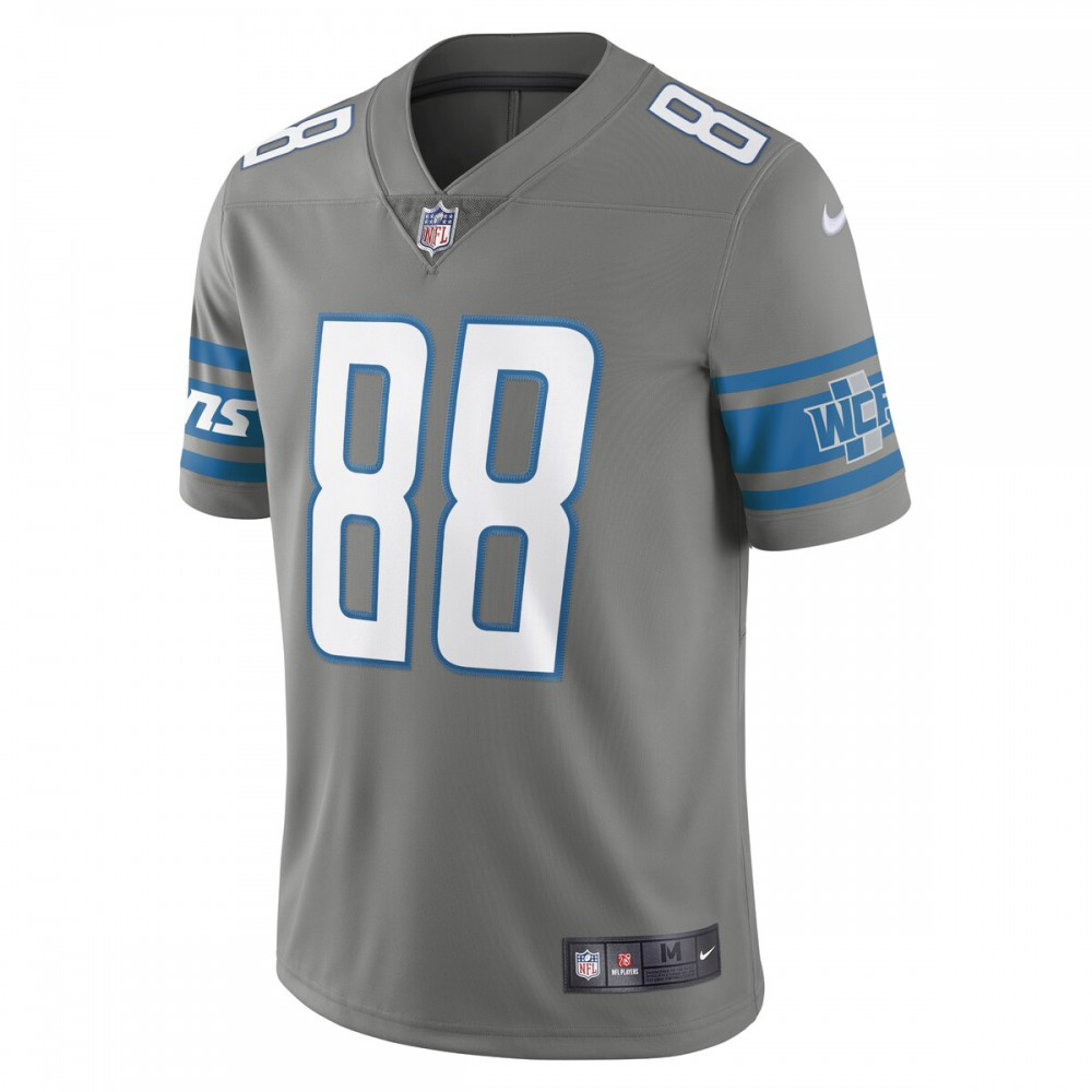 T.J. Hockenson Detroit Lions Nike Vapor Limited Jersey - Steel-League Wear Hub