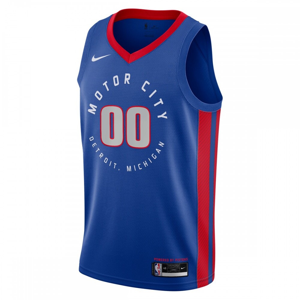 Detroit Pistons Nike 20/21 Swingman Custom Jersey Blue - City Edition-League Wear Hub