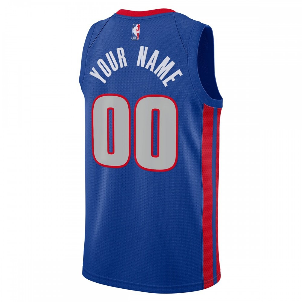 Detroit Pistons Nike 20/21 Swingman Custom Jersey Blue - City Edition-League Wear Hub