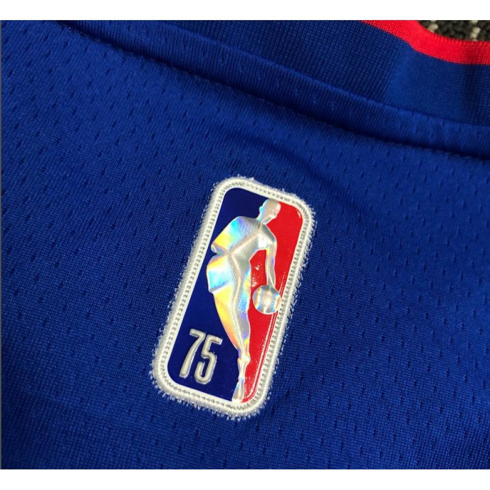 Men's Detroit Pistons Allen Iverson #1 Nike Blue 21/22 Swingman NBA Jersey - Icon Edition-League Wear Hub