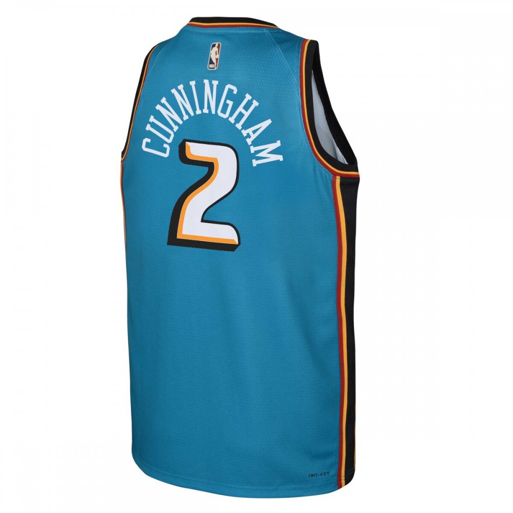 Cade Cunningham Detroit Pistons Nike Youth 22/23 Swingman Jersey Teal - Classic Edition-League Wear Hub