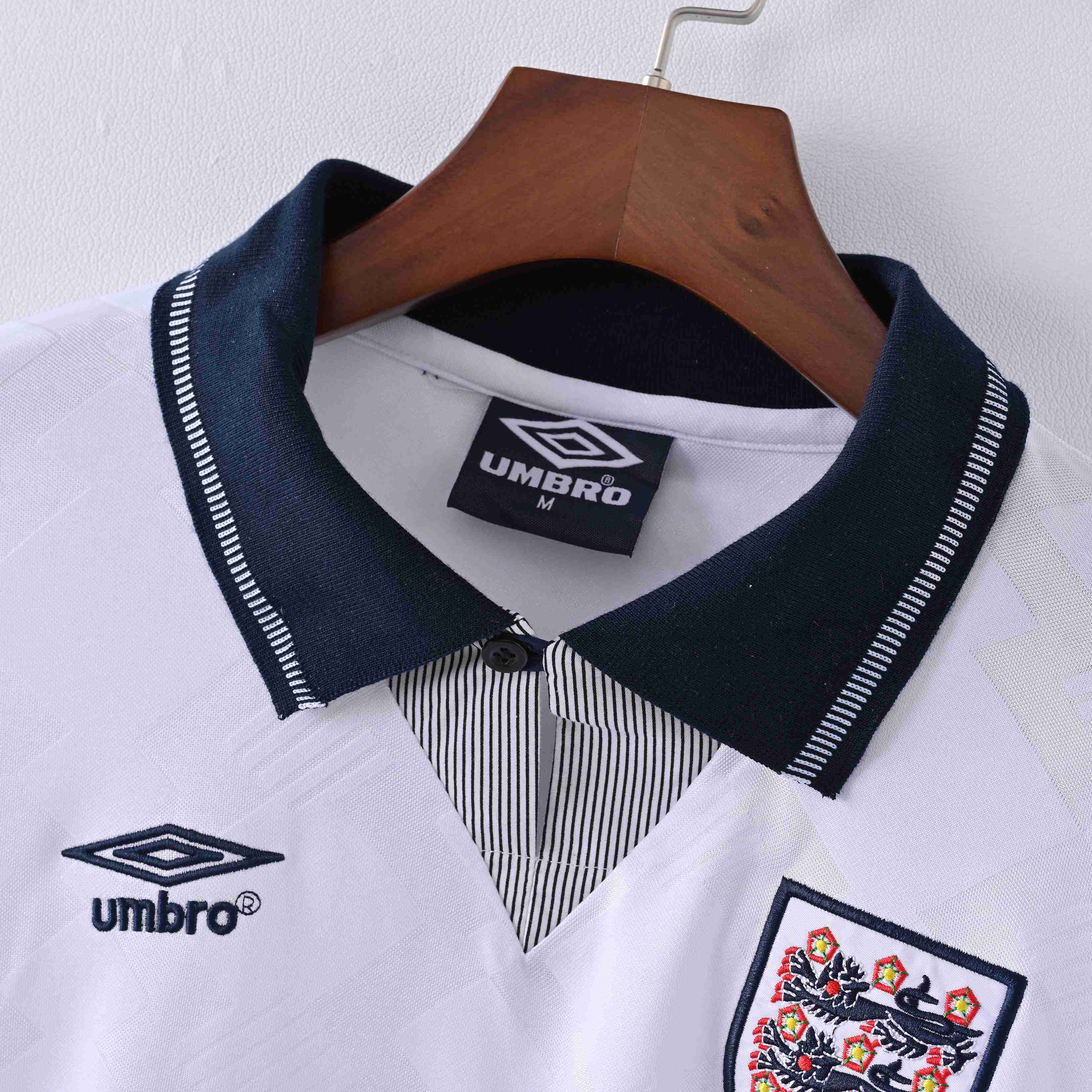 England 1990 Retro Vintage Home Shirt Men-League Wear Hub