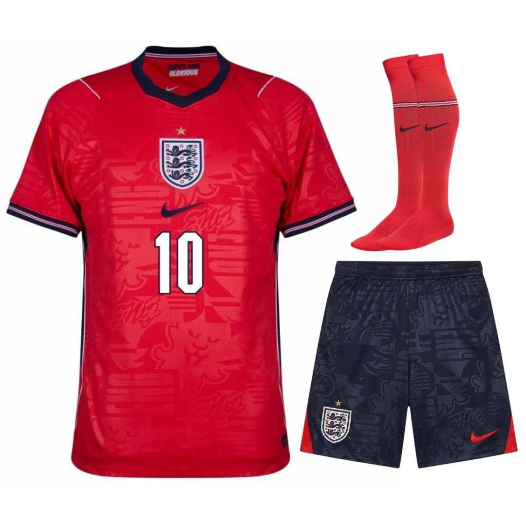 England Bellingham World Cup Kids Away Kit 26/27-League Wear Hub