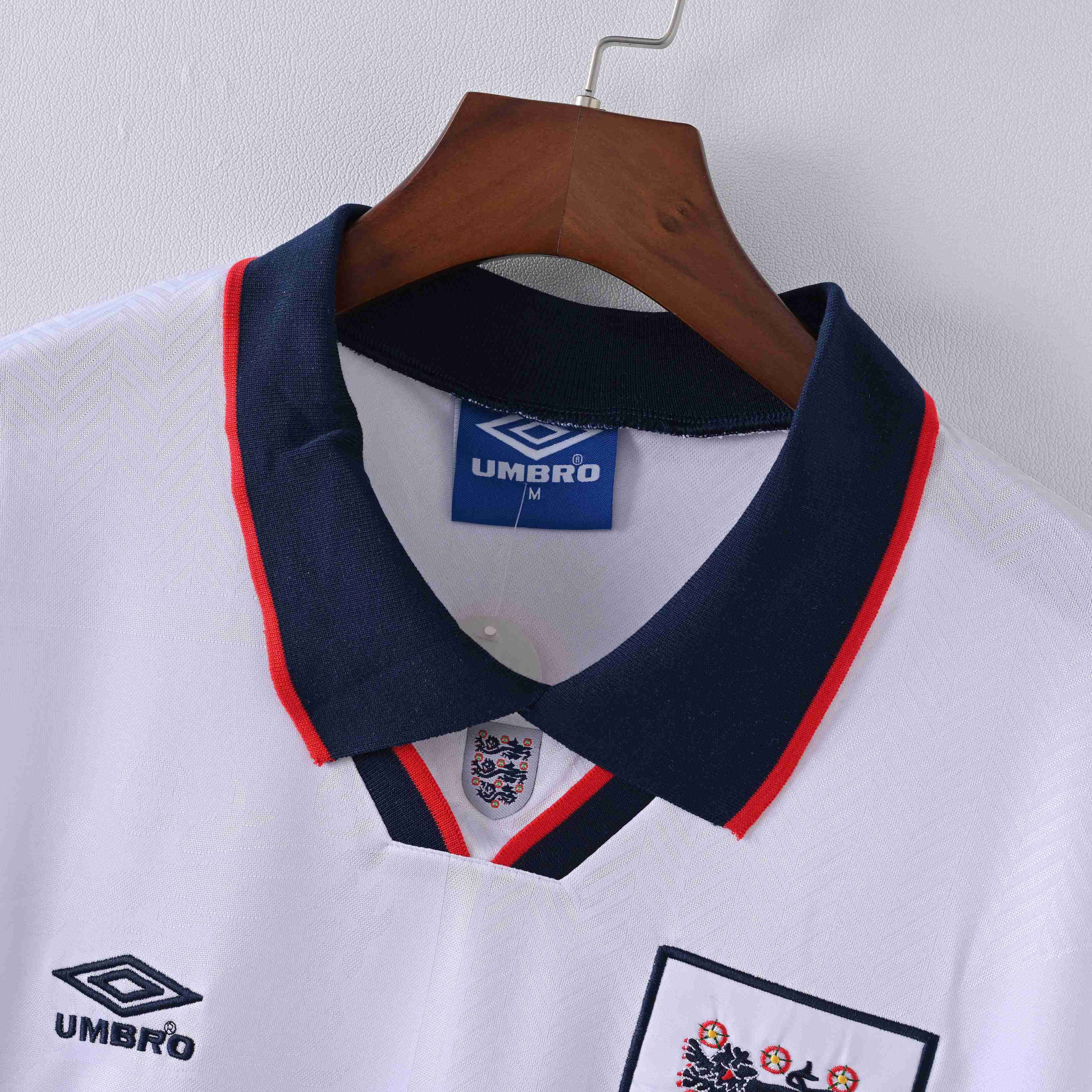 England Retro Vintage 94/95 Home Shirt Men-League Wear Hub