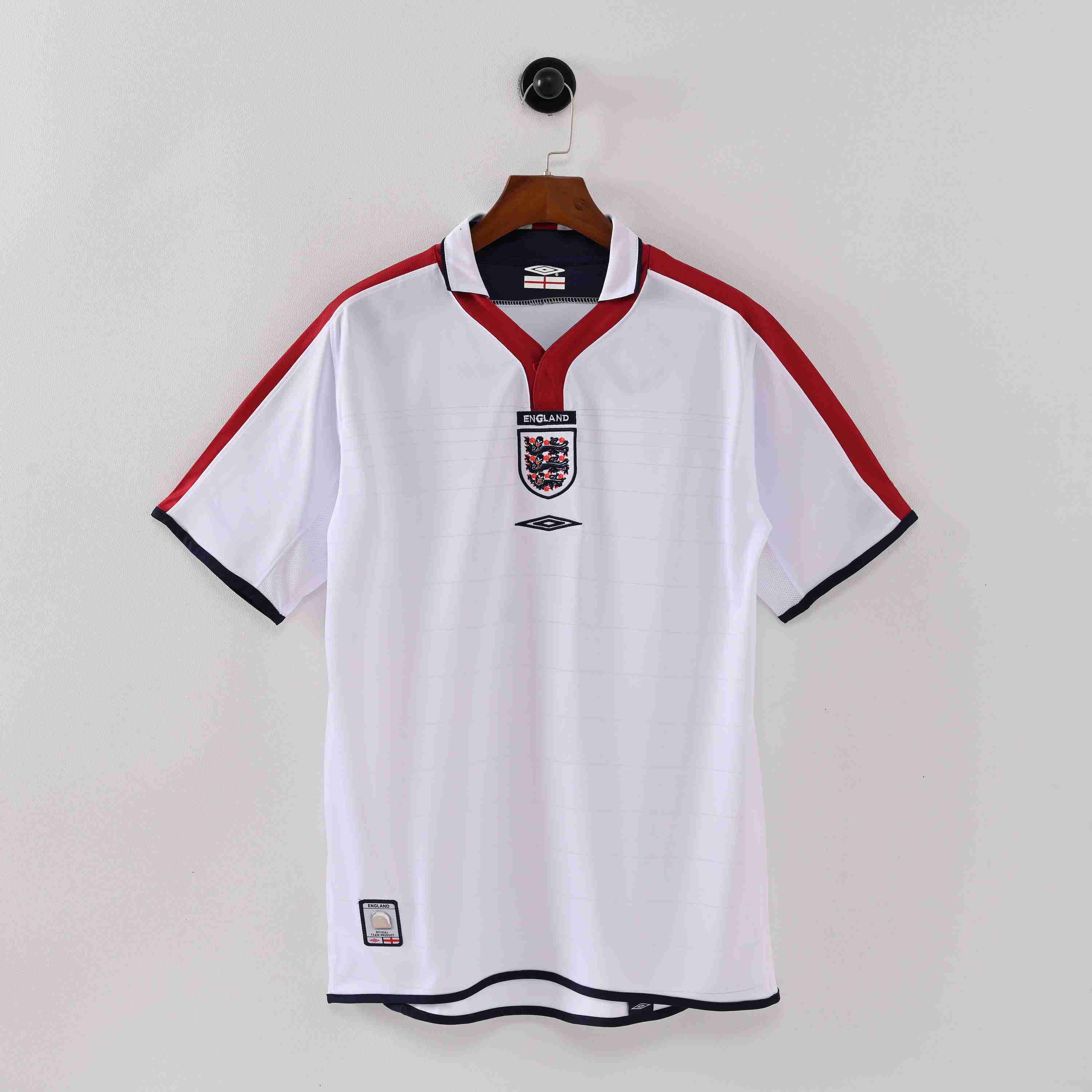 England Retro Vintage 2004 Home Men's Jersey-League Wear Hub