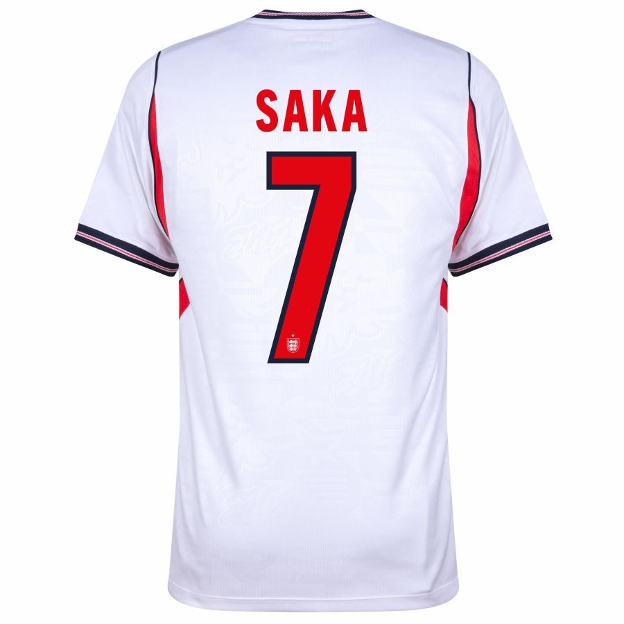 England Saka Men's Home Jersey 26/27-League Wear Hub