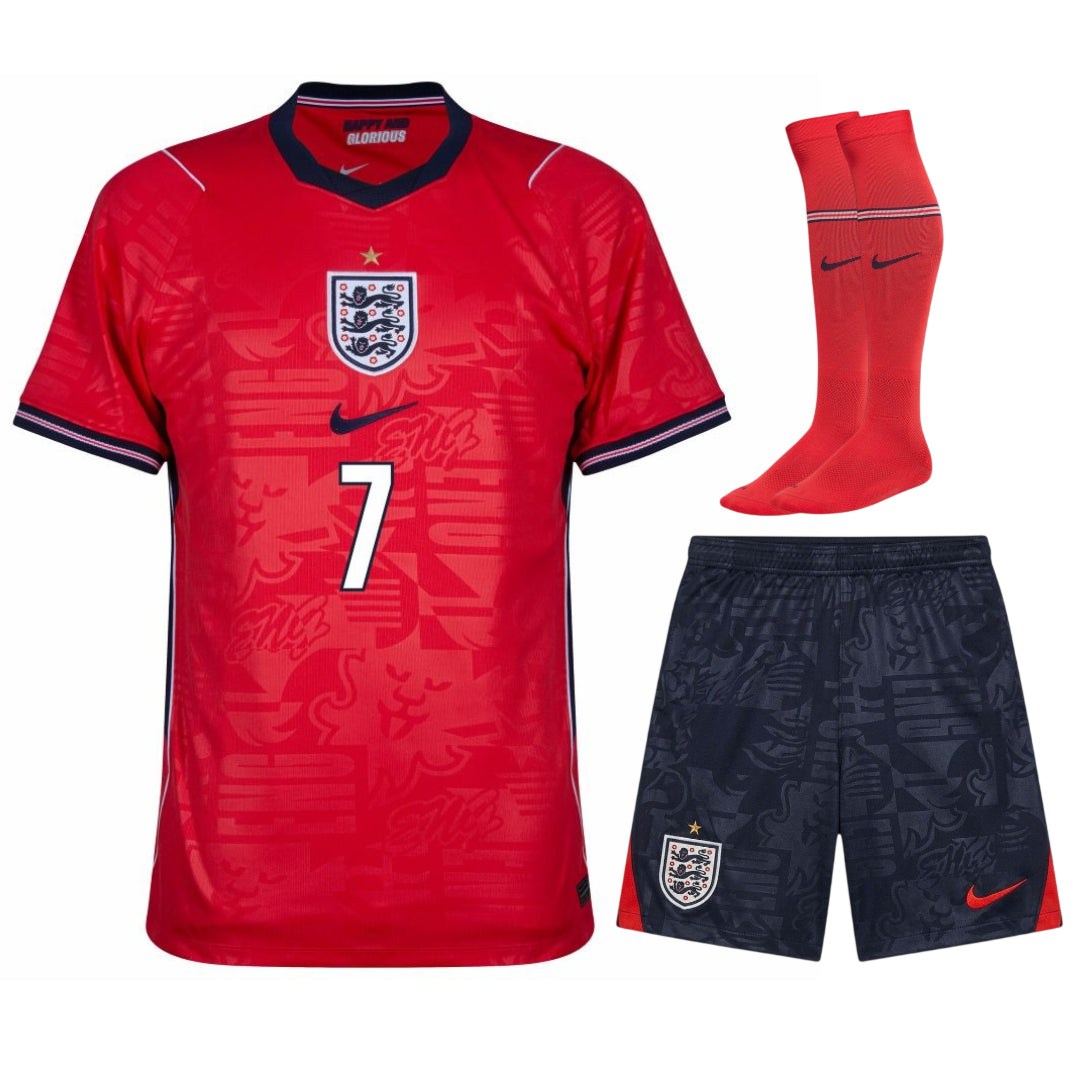 England Saka World Cup Kids Away Kit 26/27-League Wear Hub