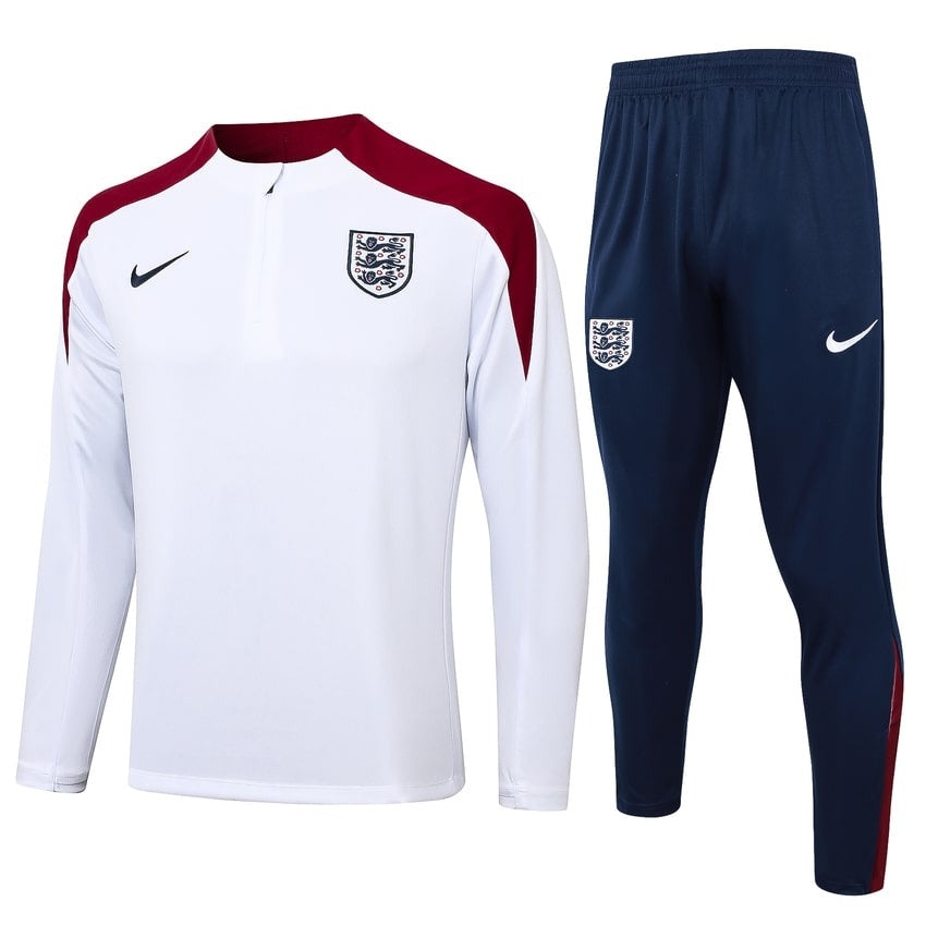 England Training Tracksuit Men/Kids 24/25 White-League Wear Hub