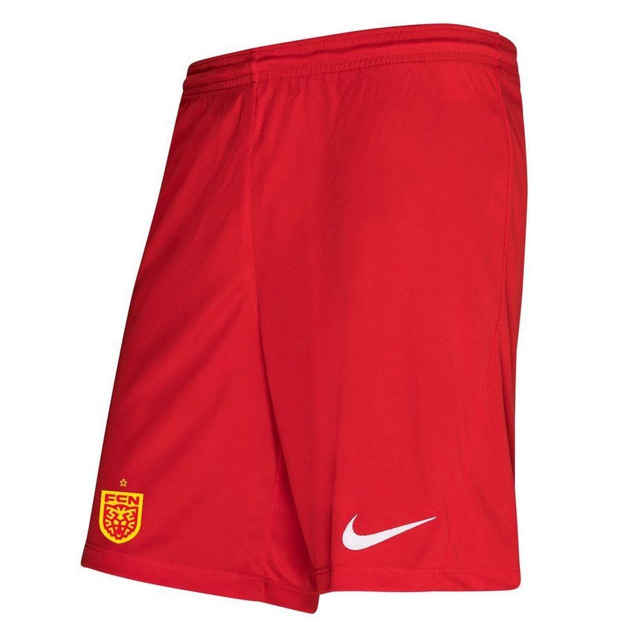 F.C. Nordsjælland Home Shorts - University Red/White-League Wear Hub