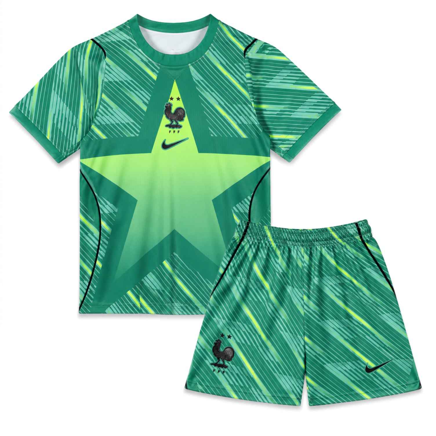 France Goalkeeper Kit Kids Green World Cup 2026-League Wear Hub