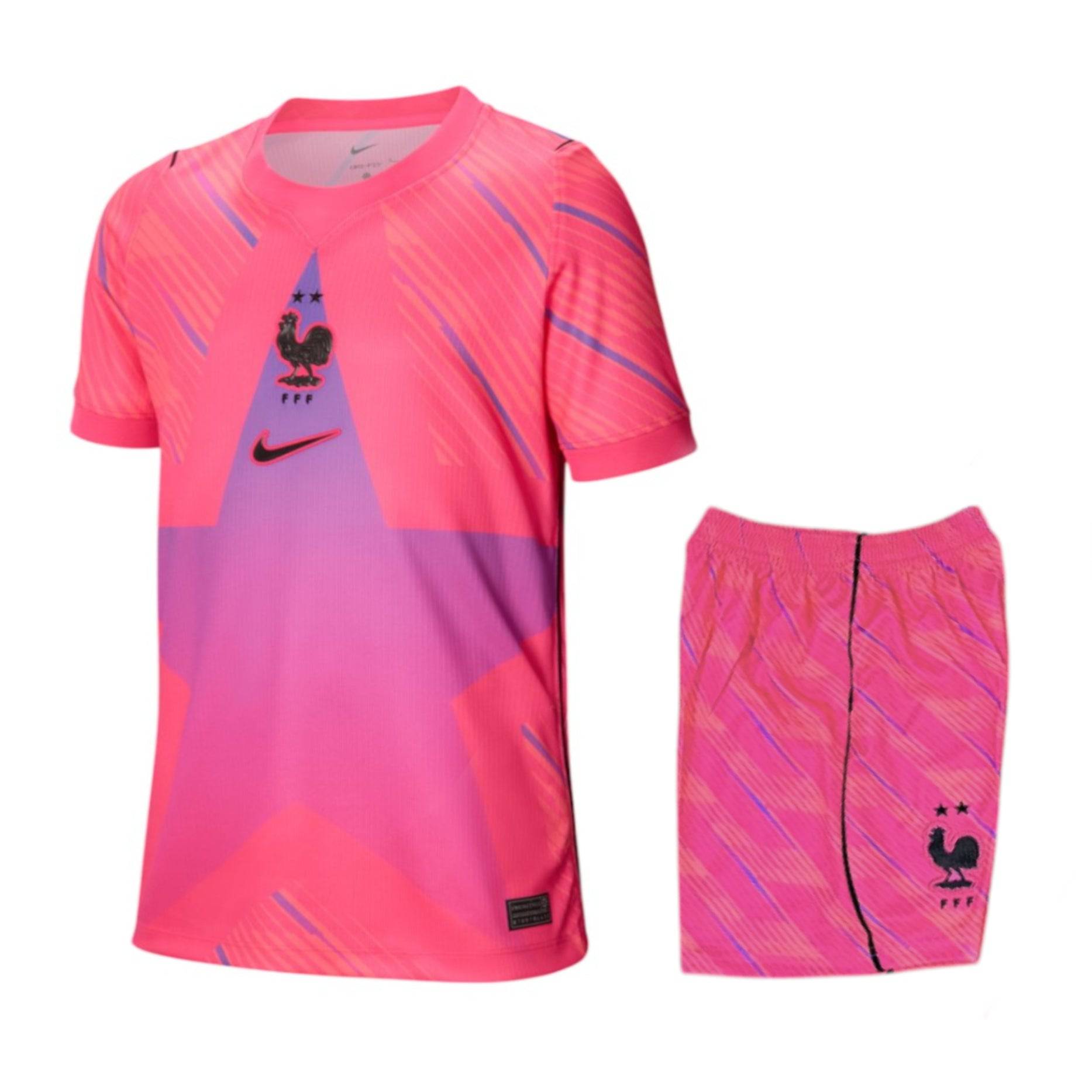 France Pink Kit Kids Goalkeeper World Cup 2026 Jersey-League Wear Hub