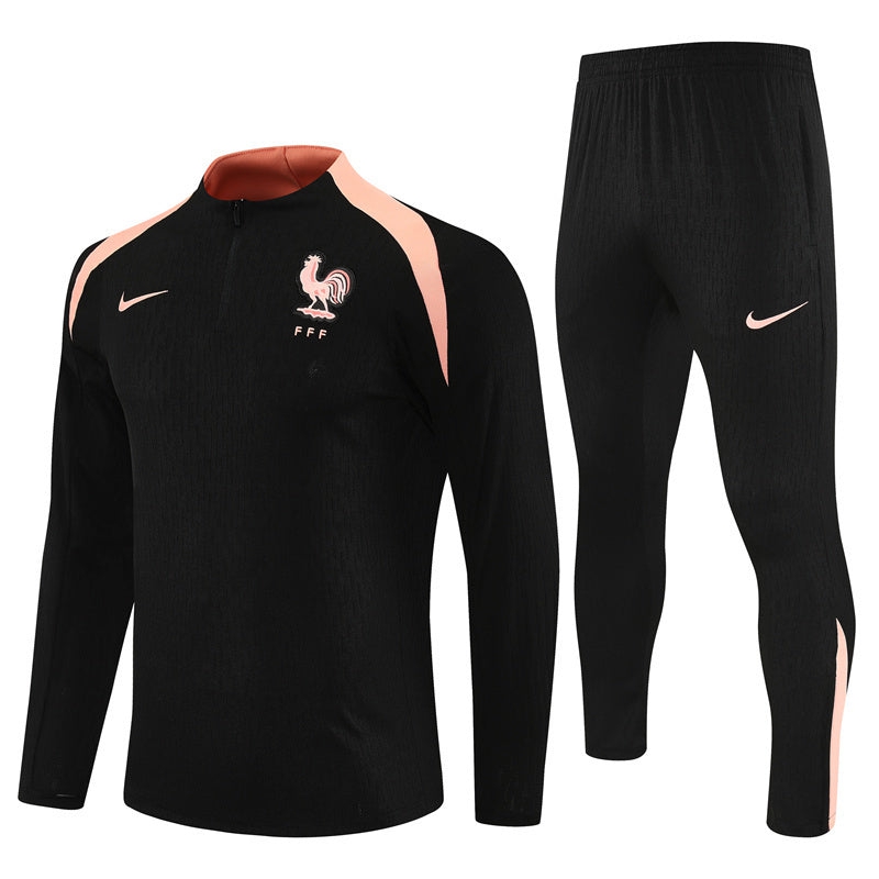France Training Tracksuit Men/Kids 25/26 Black-League Wear Hub