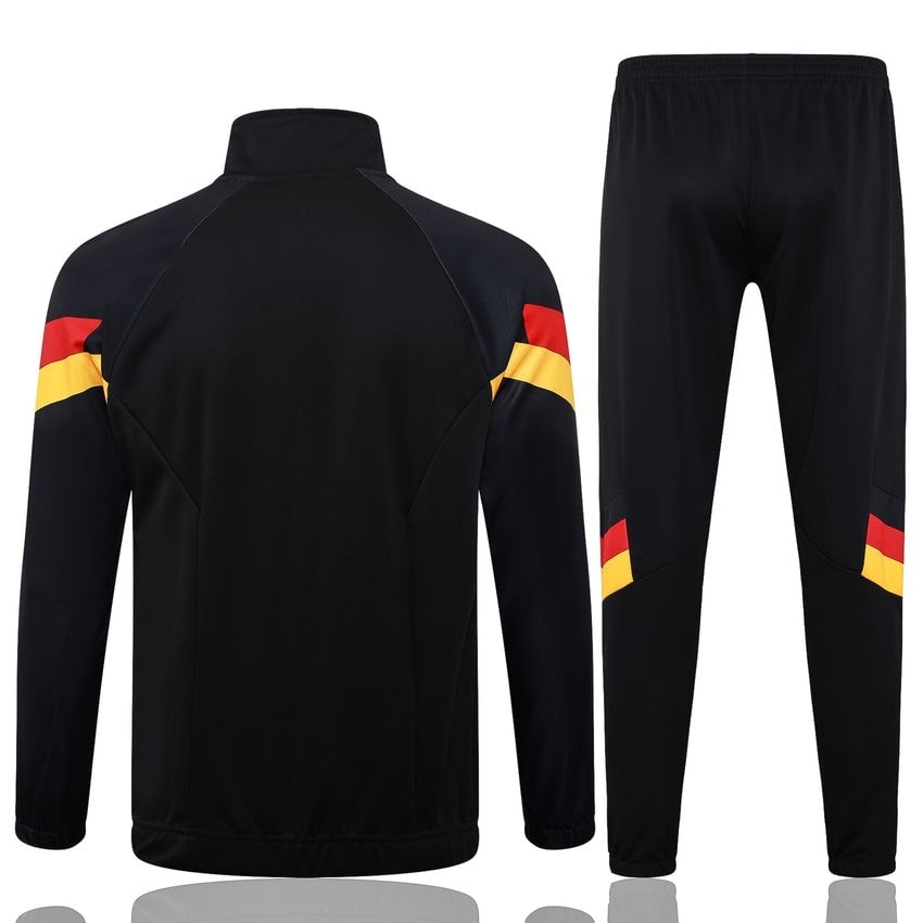 Germany Tracksuit Jacket Men/Kids 24/25 Dark Black-League Wear Hub