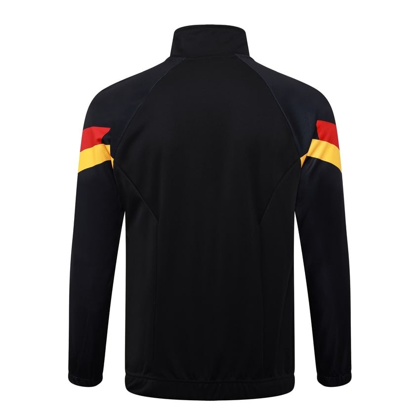 Germany Tracksuit Jacket Men/Kids 24/25 Dark Black-League Wear Hub