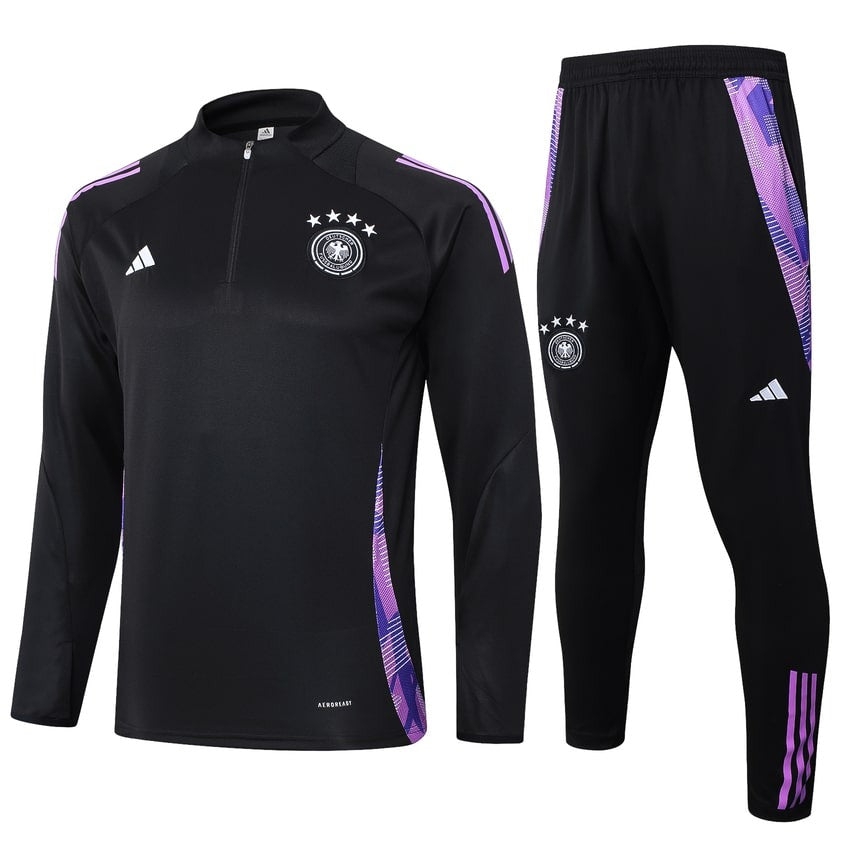 Germany Training Tracksuit Men/Kids 24/25 Black-League Wear Hub