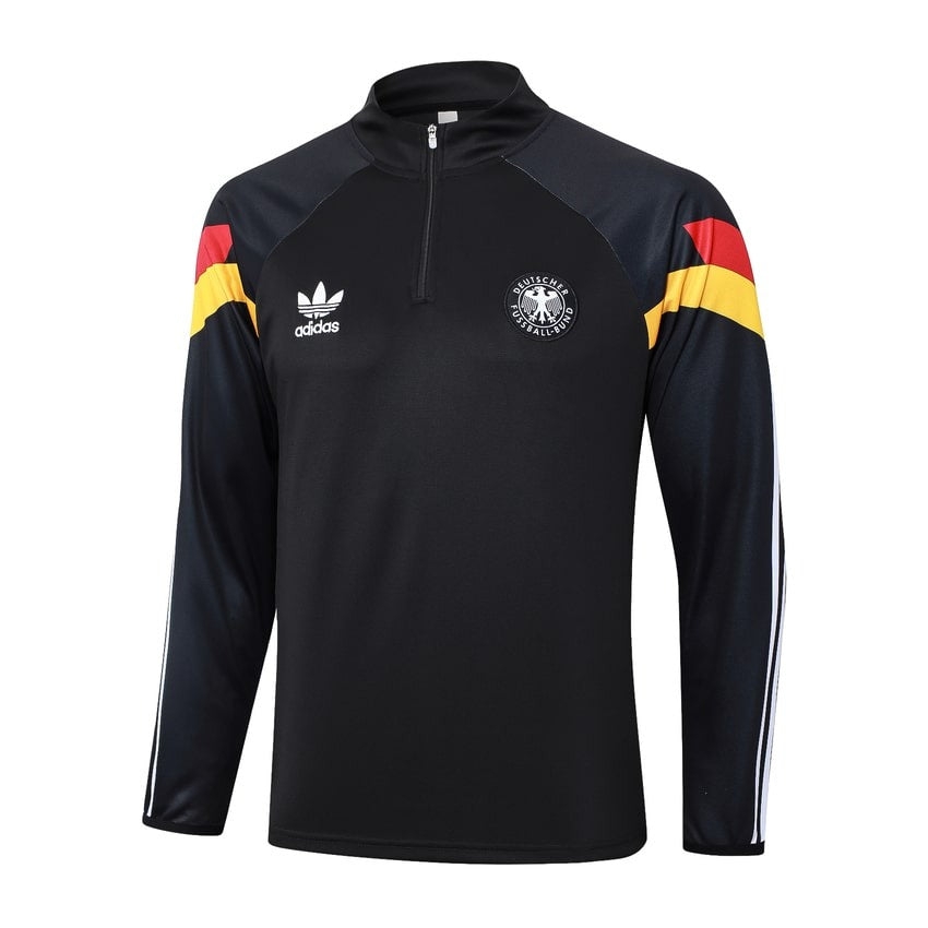 Germany Training Tracksuit Men/Kids 24/25 Dark Black-League Wear Hub