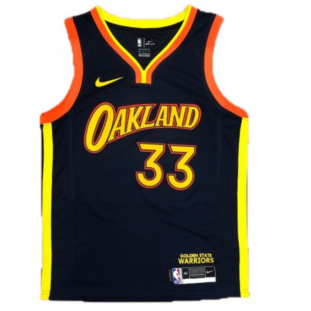 Men's Golden State Warriors James Wiseman #33 Nike Navy 20/21 Swingman Jersey - City Edition-League Wear Hub