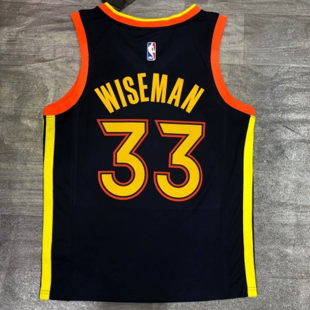 Men's Golden State Warriors James Wiseman #33 Nike Navy 20/21 Swingman Jersey - City Edition-League Wear Hub