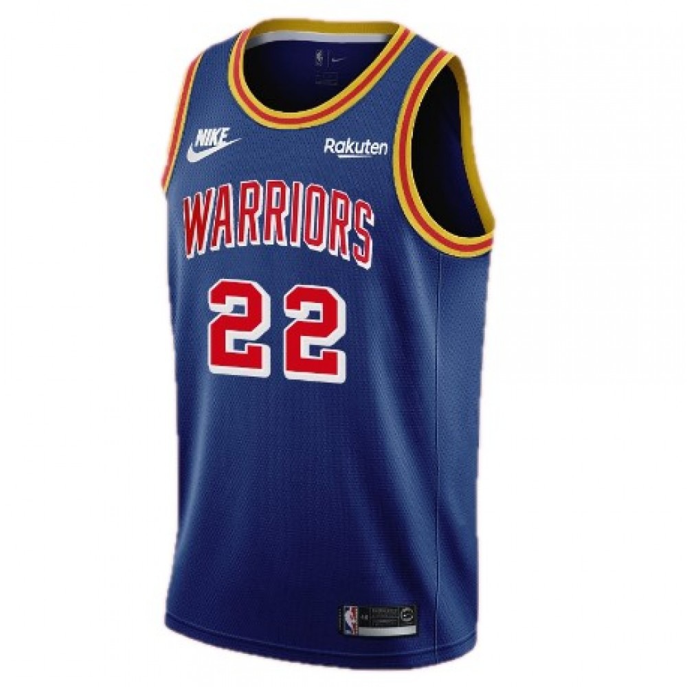 Men's Golden State Warriors Andrew Wiggins #22 Blue 21/22 75th Anniversary Jersey- Classic Edition-League Wear Hub